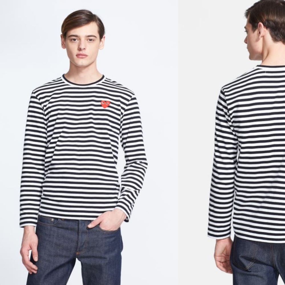 Comme des Garçons PLAY Stripe Long Sleeve Shirt